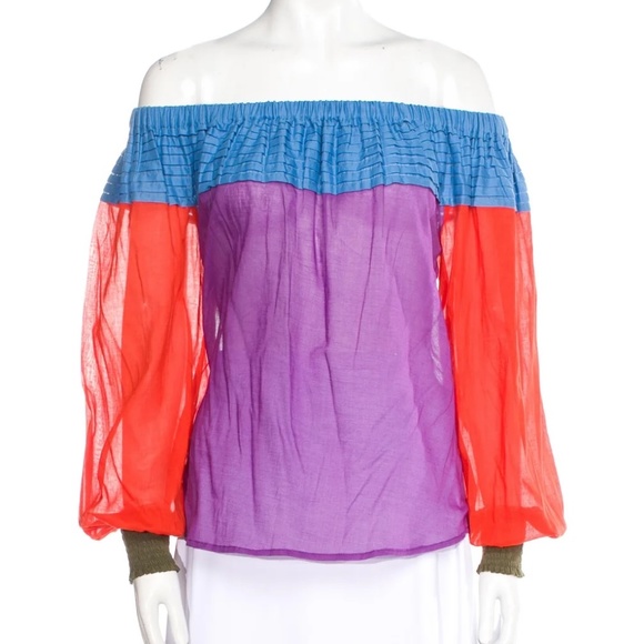 Michel Klein Mimi Liberté Off-shoulder Top - Picture 1 of 3